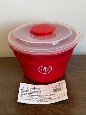 PAMPERED CHEF COLLAPSIBLE MICROWAVE POPCORN MAKER #1457 NEW